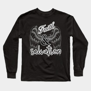 Chase Mayhem Faith & Salvation logo Long Sleeve T-Shirt